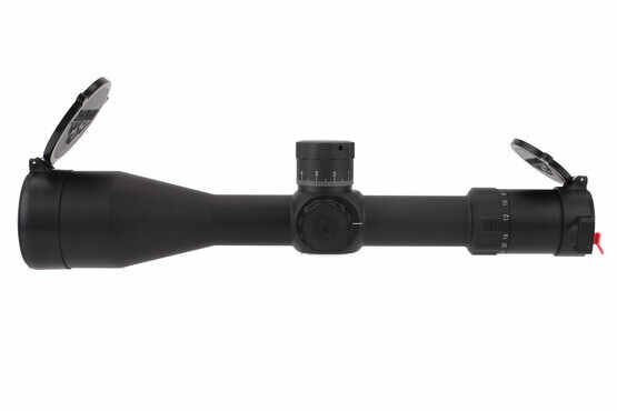 Platinum series PLX5 6-30mm DEKA AMS MIL rifle scope features 0.1 MIL click adjustable turrets with tactical / target style knobs